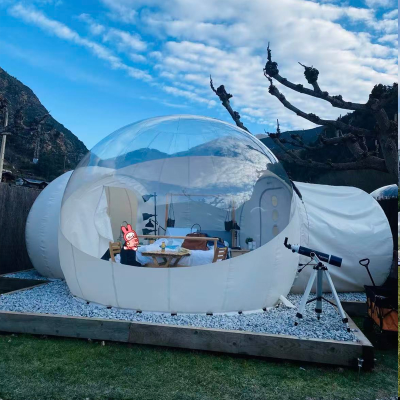 Outdoor Camping Exhibition - Tente transparente pour restaurant extérieur, maison