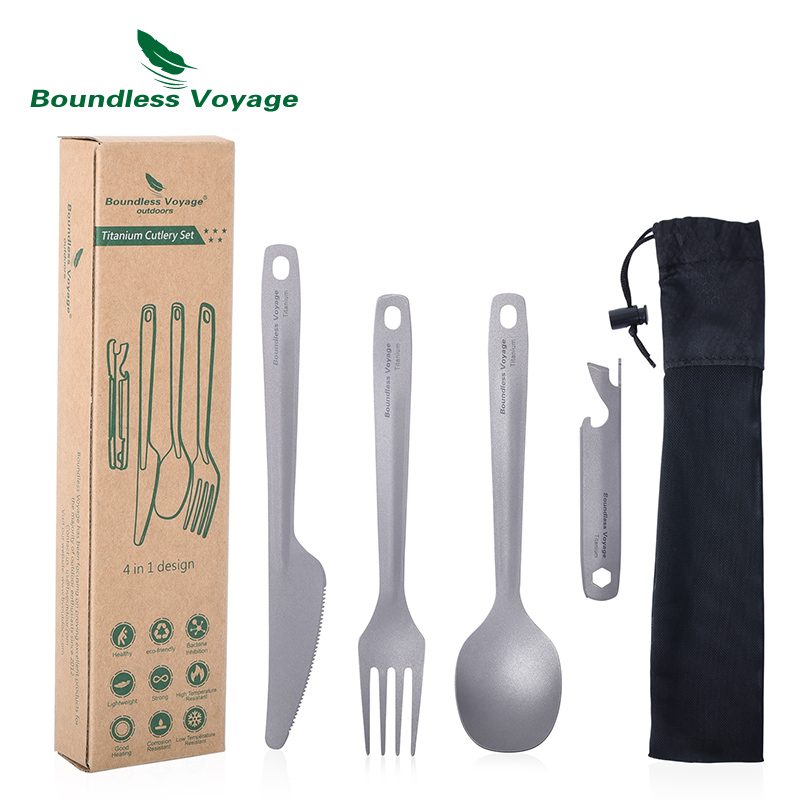 Outdoor Camping Dining Set - Ensemble de couverts utilitaires de Voyage