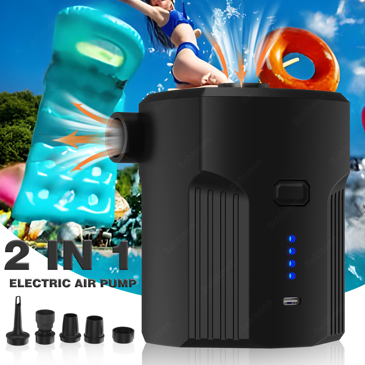 Bed Outdoor Camping - Pompe à air électrique portable pour