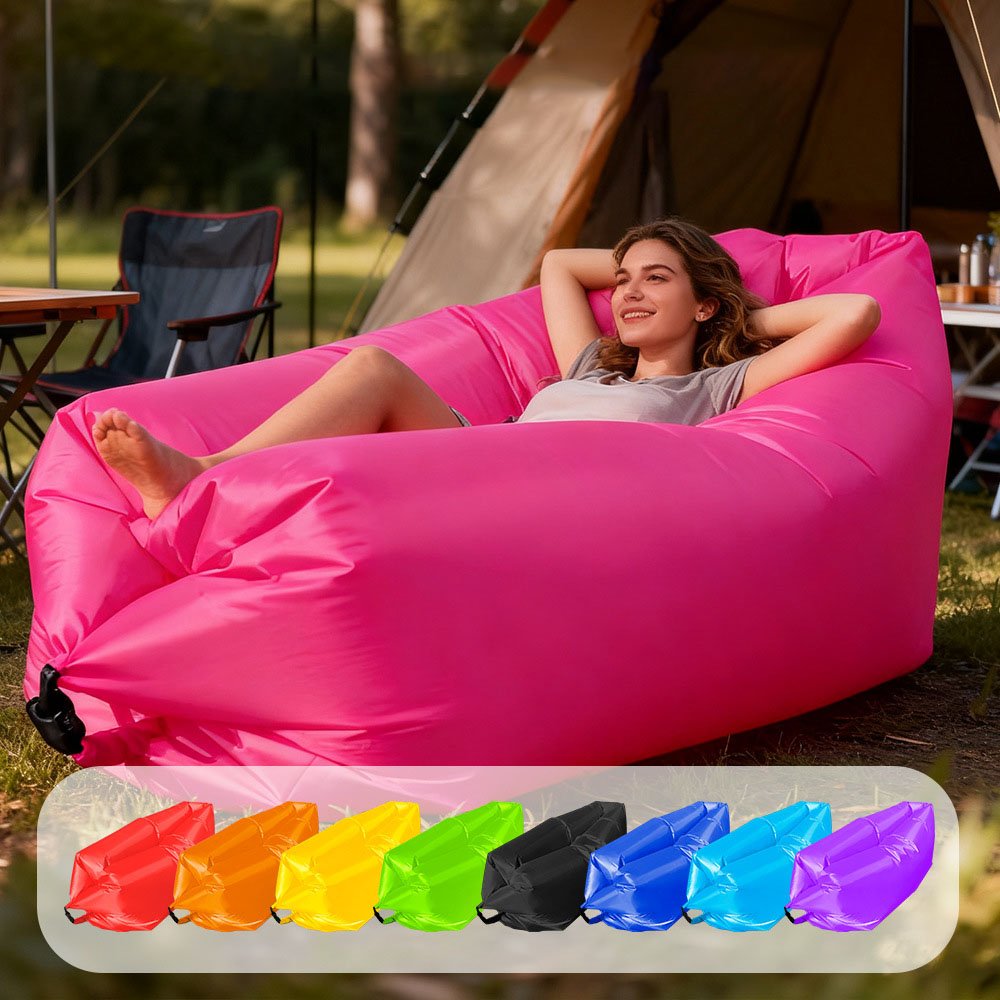 Bed Outdoor Camping - Canapé gonflable portable multi-couleurs, idéal pour