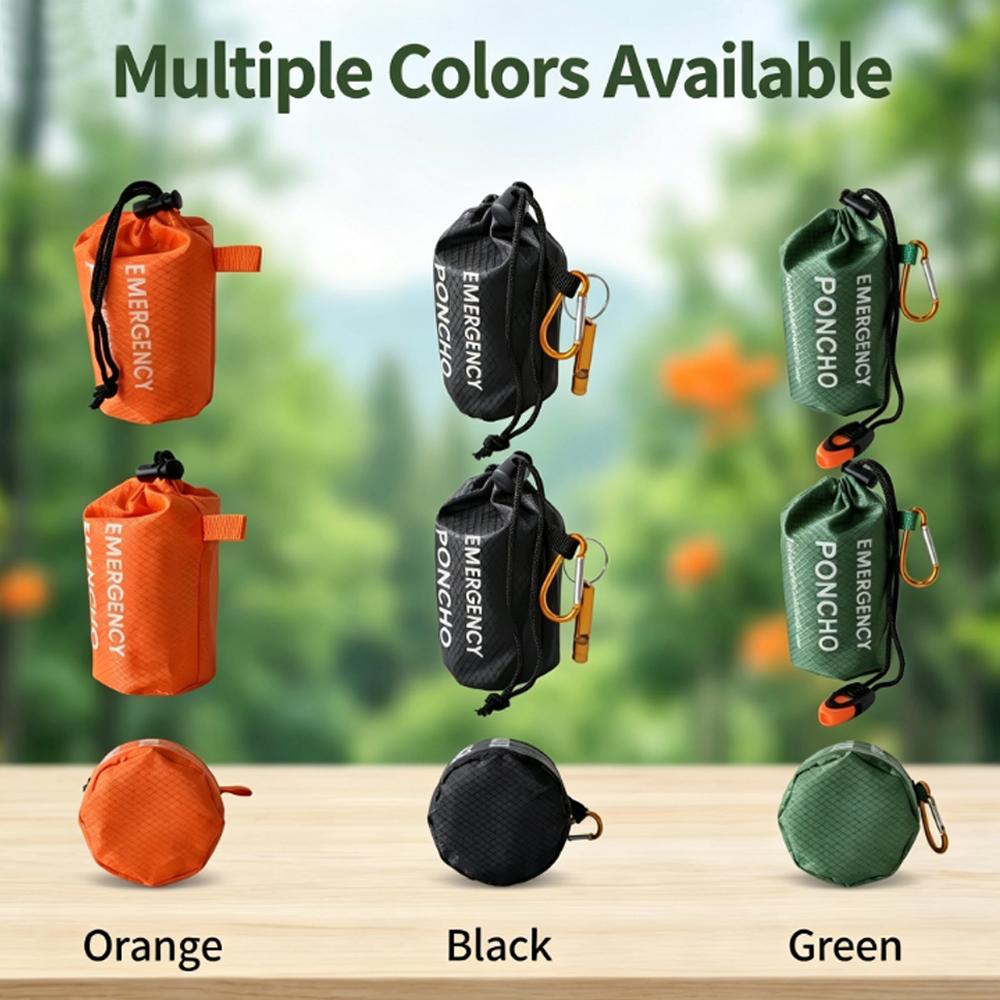 Kit de poncho de pluie d'urgen - Camping Rain Poncho avis et prix