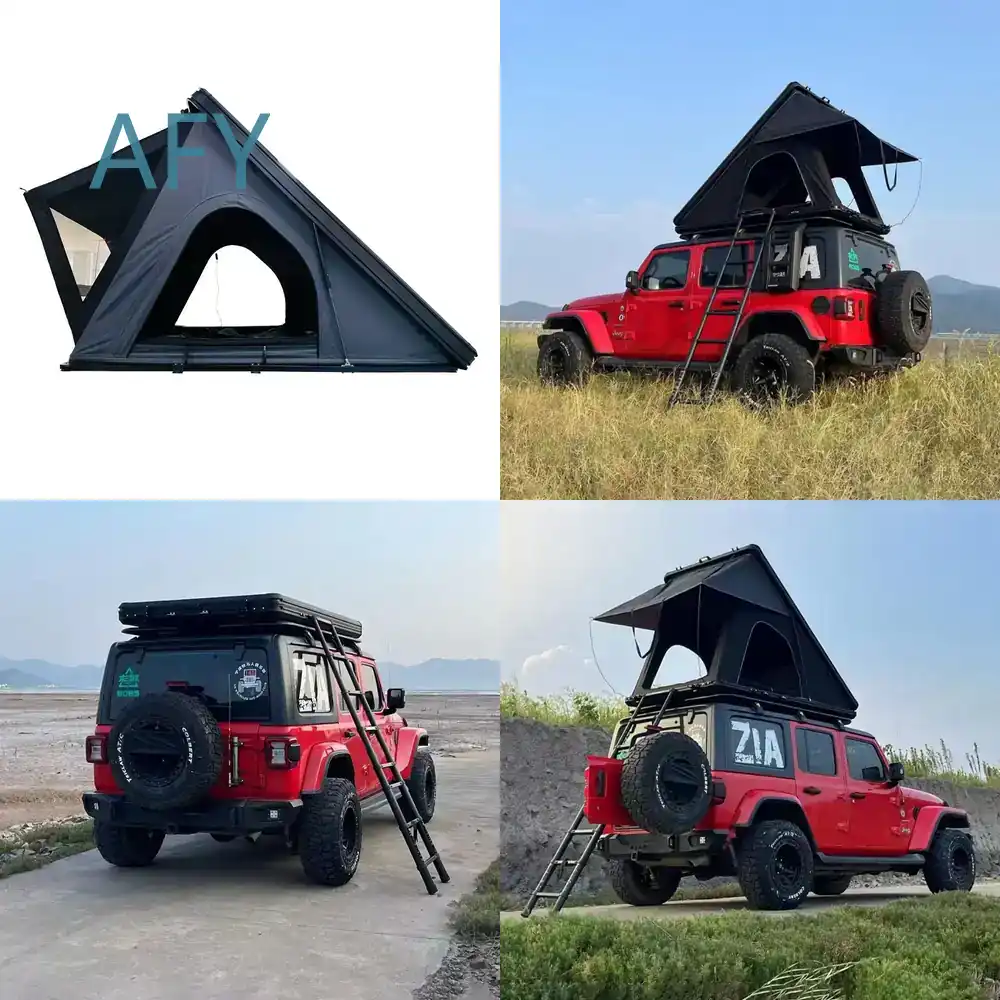Tente de toit triangulaire hyd - Outdoor Camping Van Tent avis et prix